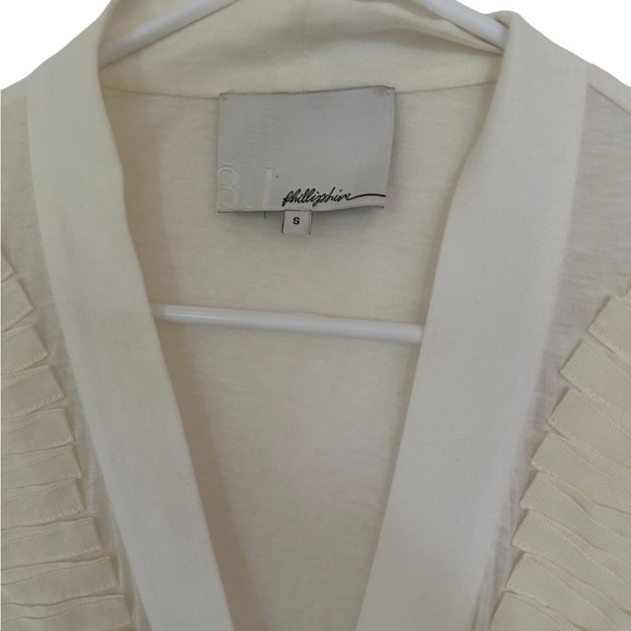 3.1 Phillip Lim Cream Grosgrain Trim Cardigan Size S – Unique - Picture 5 of 9